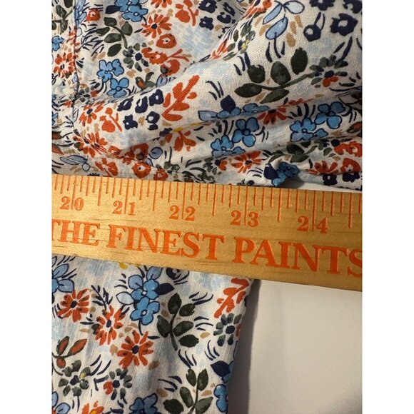 St John Bay Floral Women’s Blouse 1X Long Sleeve Button Front Boho Cottage Work - Picture 6 of 6